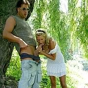 sweet blonde riding cock